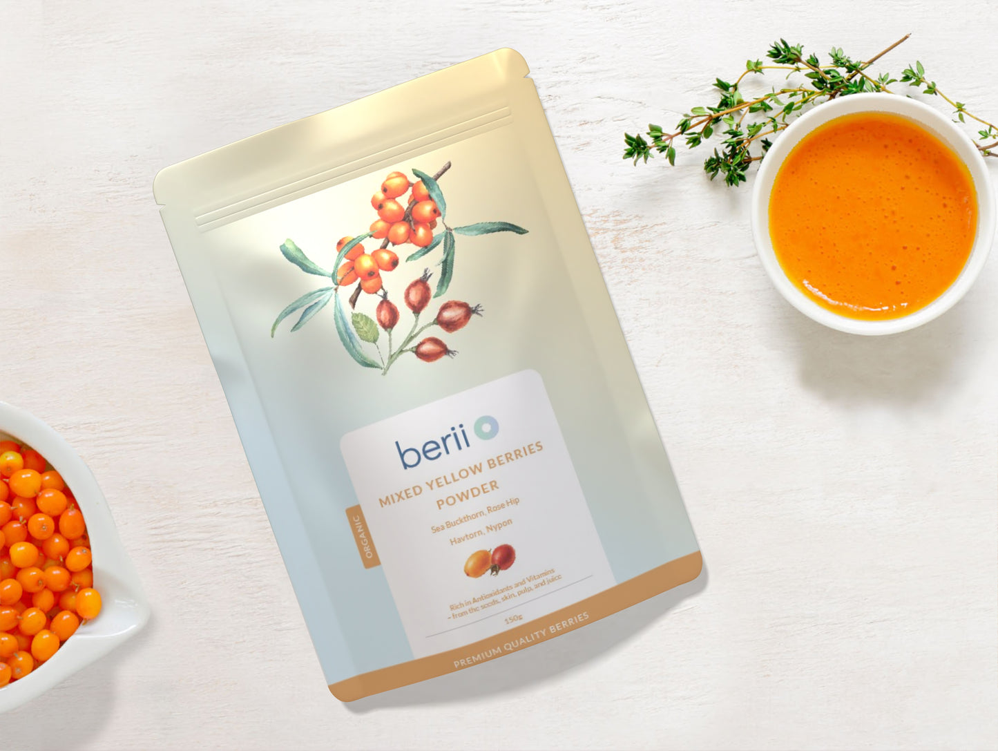 Organic Yellow Berry Powder Mix 150g