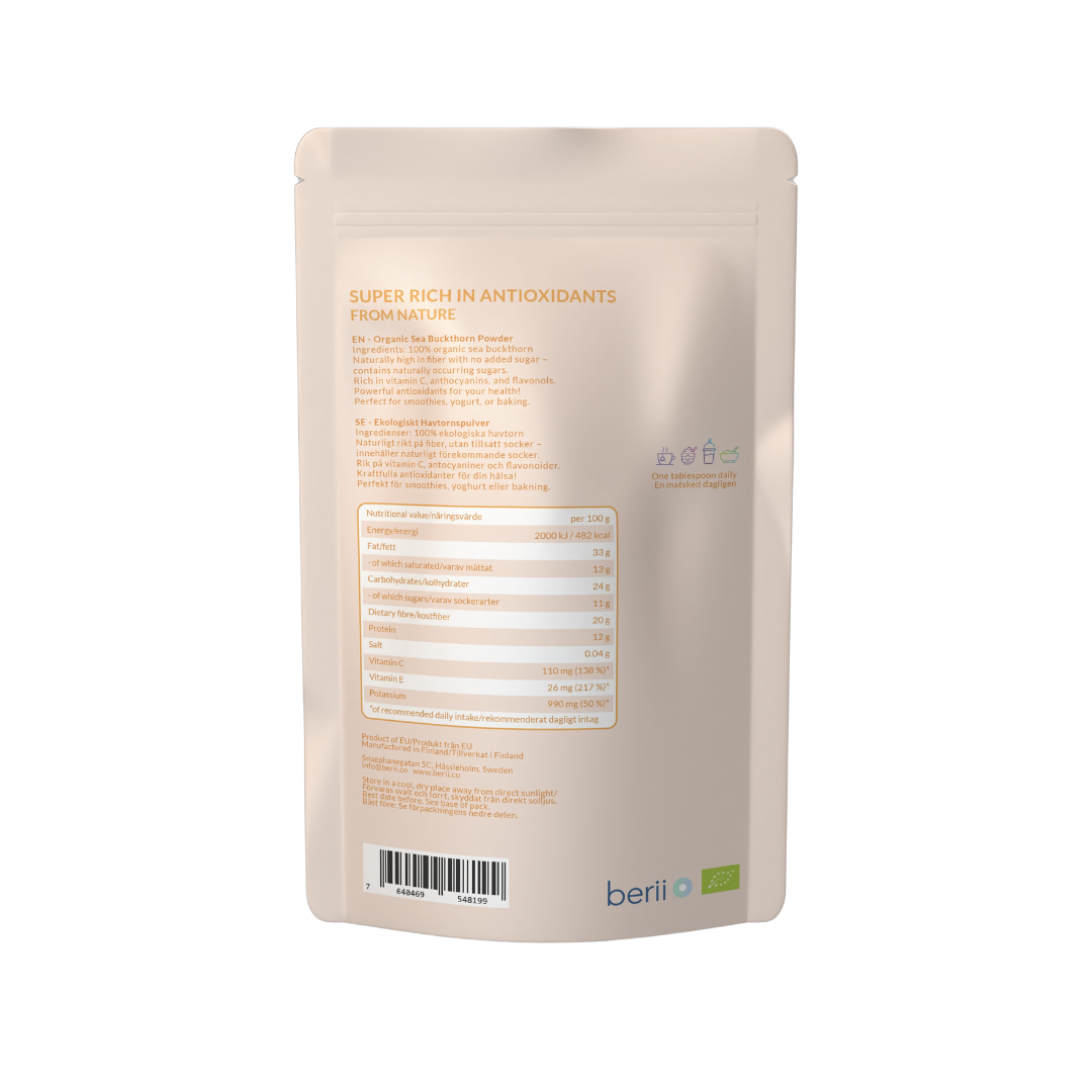 Organic Sea Buckthorn Powder 80g